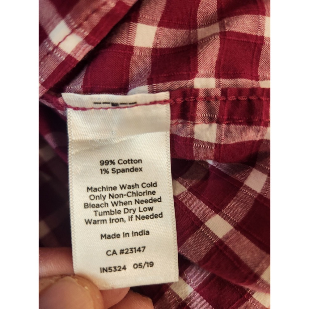 Talbots Women's Hot Pink Gingham Plaid Button-down Shirt Size 2XL Petite Casual - Picture 12 of 12